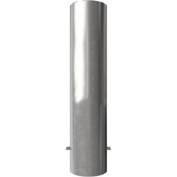 Edelstahlpoller Ø 204 mm, mit Flachkopf, ortsfest, Höhe 900mm, zum einbetonieren