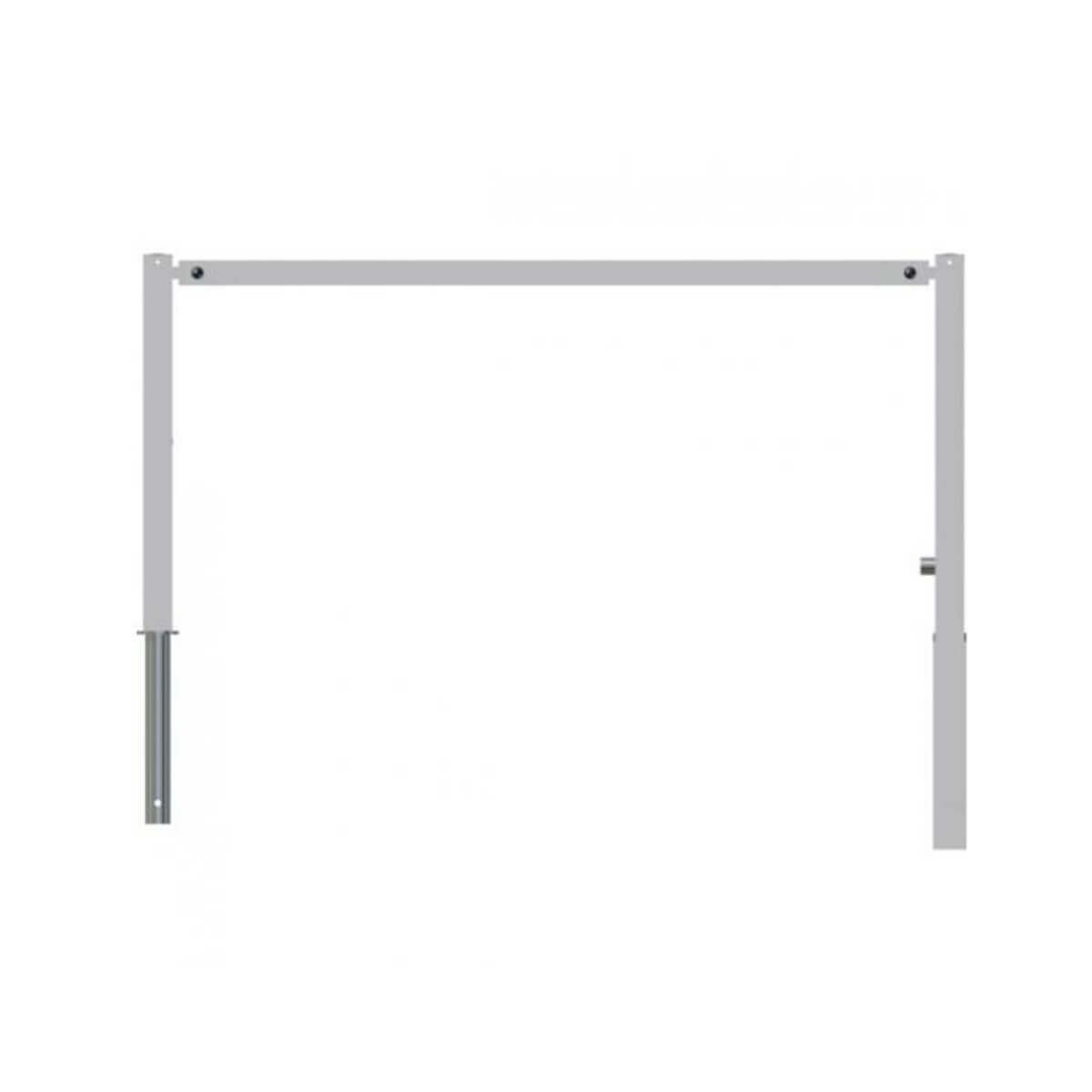 Wegesperre 70 x 70 mm schwenkbar mit Dreikantverschluss mit Oberholm Breite 2000 mm feuerverzinkt