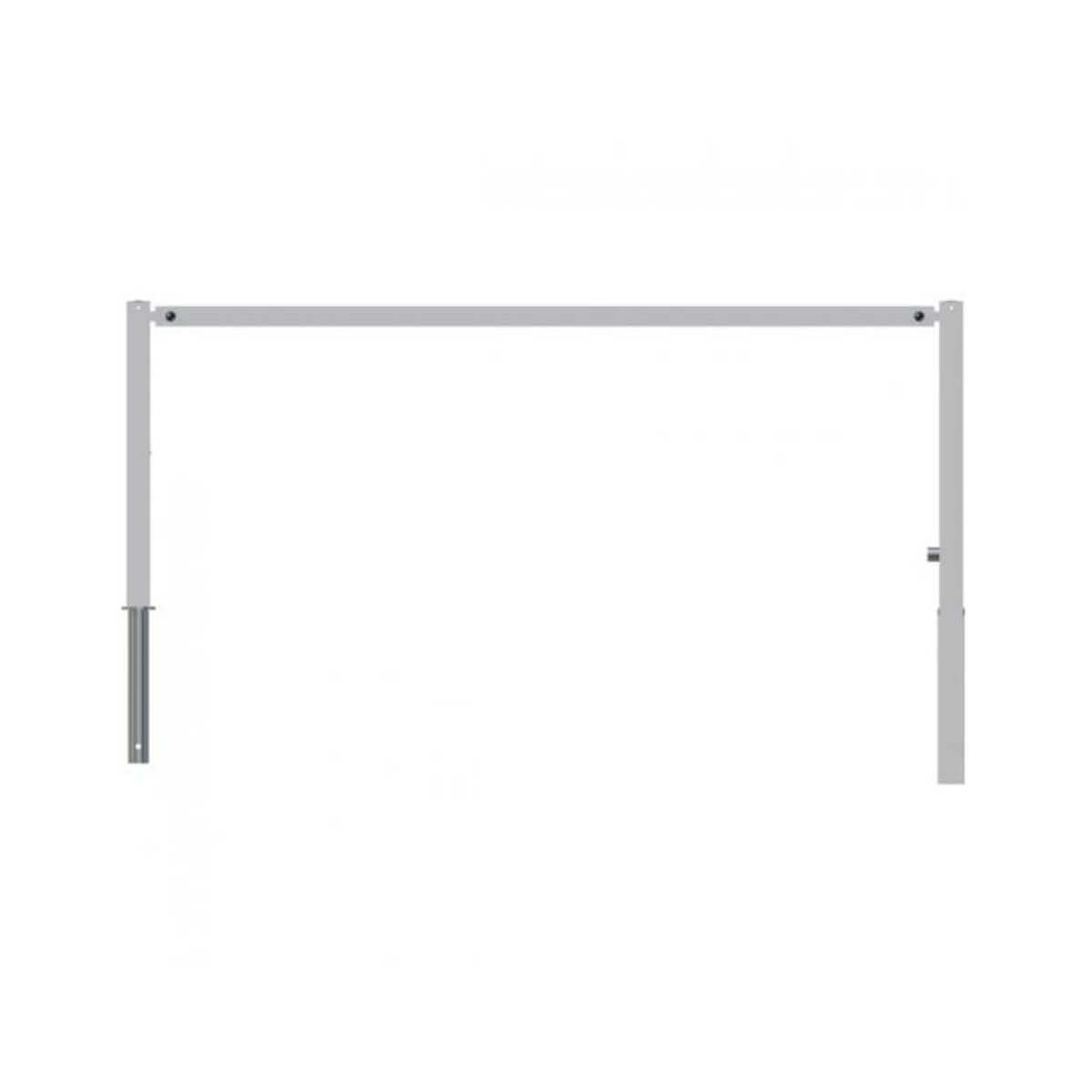 Wegesperre 70 x 70 mm schwenkbar mit Dreikantverschluss mit Oberholm Breite 2500 mm feuerverzinkt