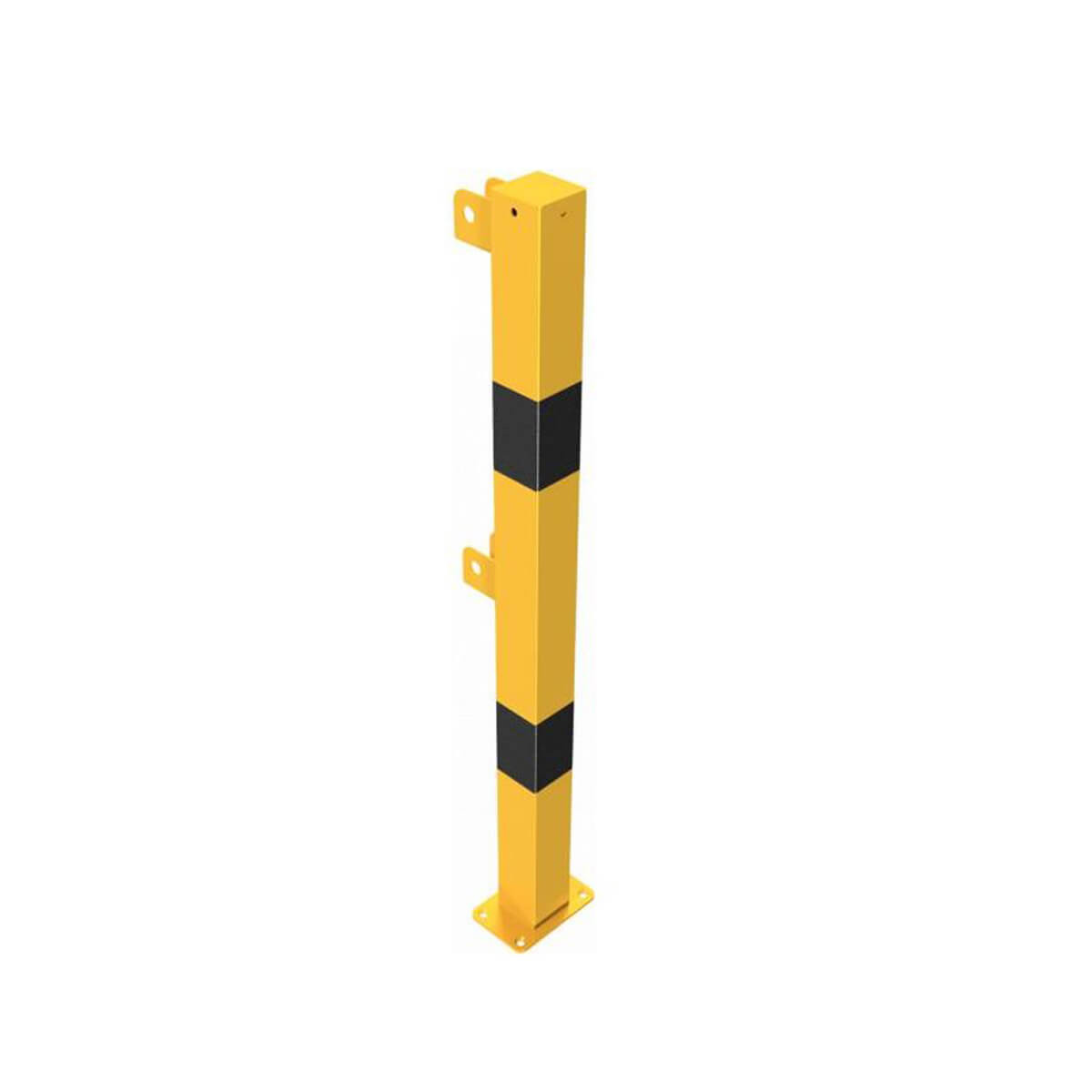 Schutzgeländer 70 x 70 mm Endpfosten für Ober- und Querholm für Dübelbefestigung