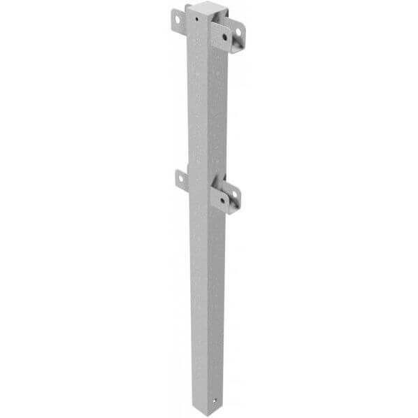 Schutzgeländer Mittelpfosten 70 x 70 mm zum einbetonieren für Ober- und Querholm feuerverzinkt