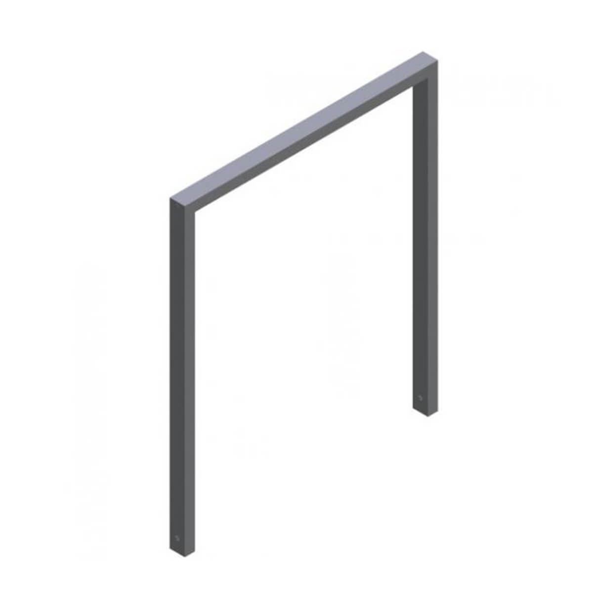 Anlehnbügel aus Stahlrohr 60 x 40 mm, feuerverzinkt und besch. DB 703, zum einbetonieren,Gesamtbreite 1000 mm