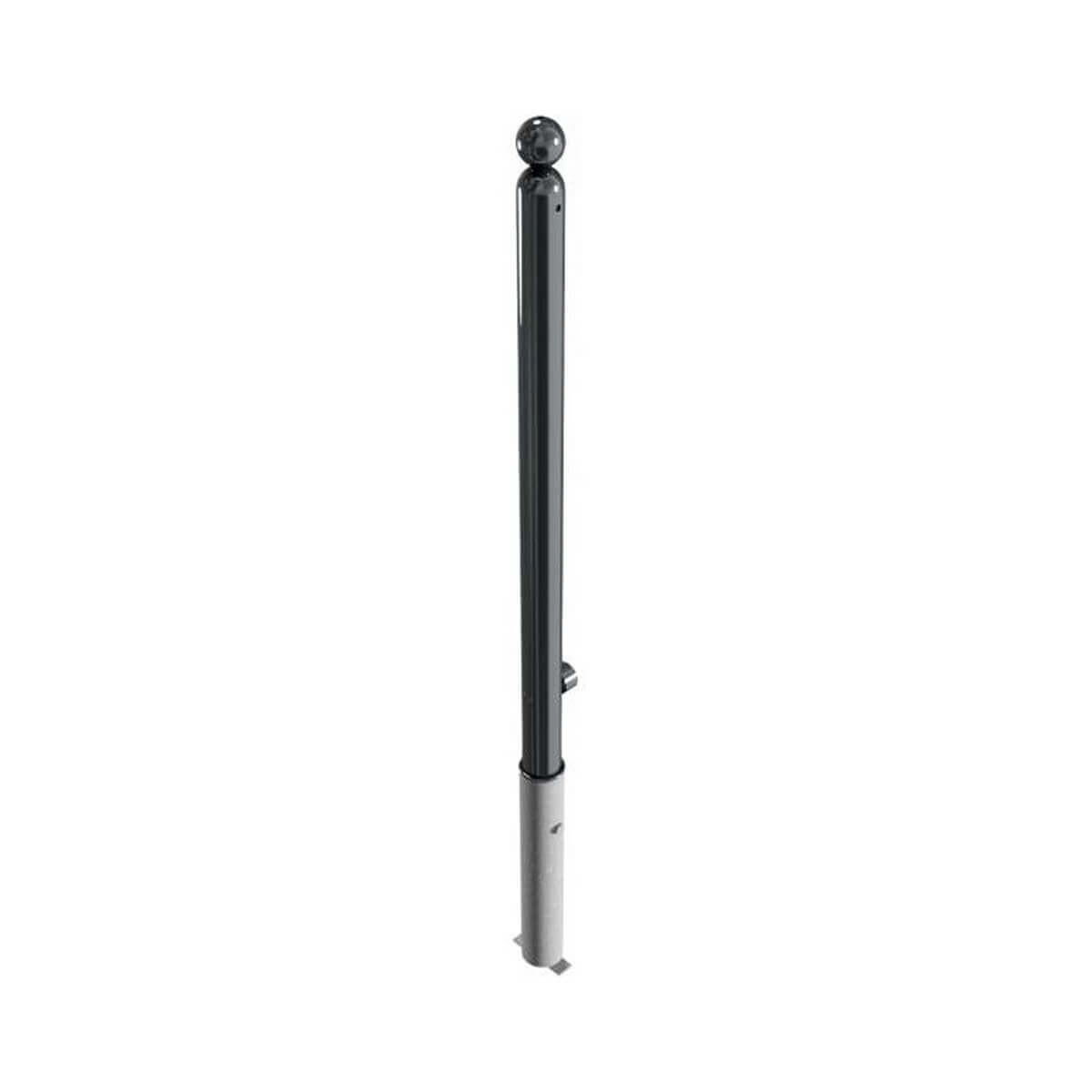 Absperr-Stilpfosten Ø 60 mm Serie 466 herausnehmbar mit Dreikantverschluss Anthrazit RAL 7016