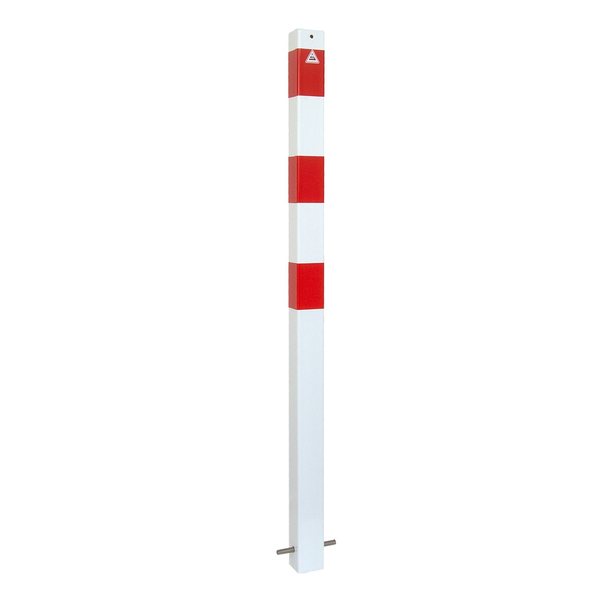 Absperrpfosten 70 x 70 mm Stahlrohr zum Einbetonieren