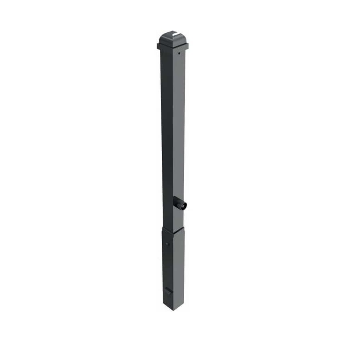 Stilpoller 70 x 70 mm Serie 473 mit Zierkopf und Zierring herausnehmbar mit Dreikantverschluss