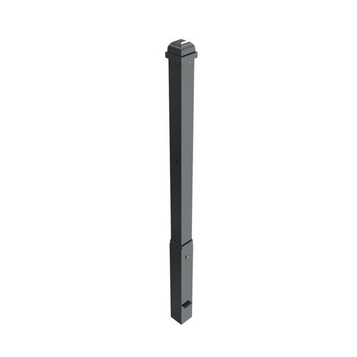 Stilpoller 70 x 70 mm Serie 473 mit Zierkopf und Zierring herausnehmbar mit Profilzylinderschloss