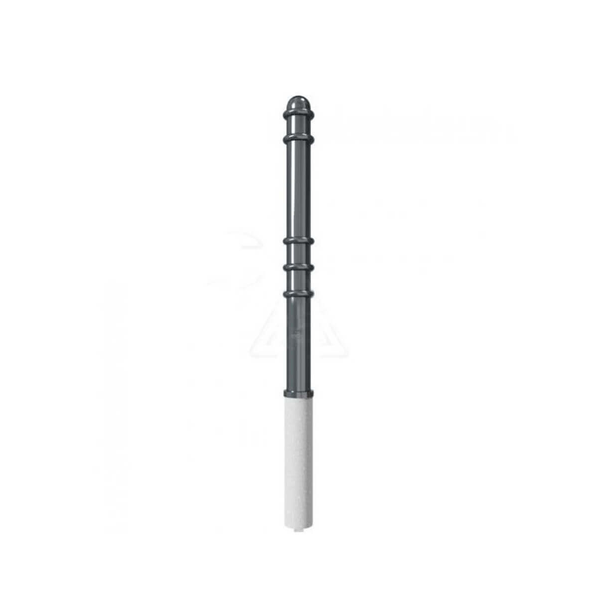 Absperr-Stilpfosten Ø 76 mm Serie 479 herausnehmbar mit Dreikantverschluss Anthrazit RAL 7016