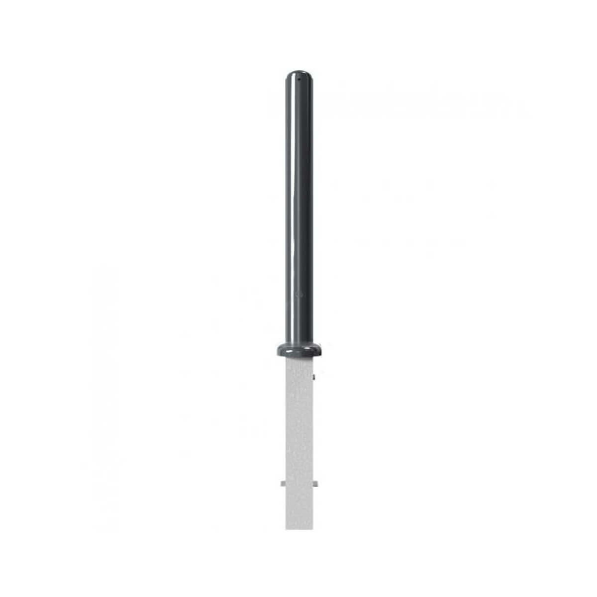 Absperr-Stilpfosten Ø 82 mm Serie 480 herausnehmbar mit Dreikantverschluss Anthrazit RAL 7016