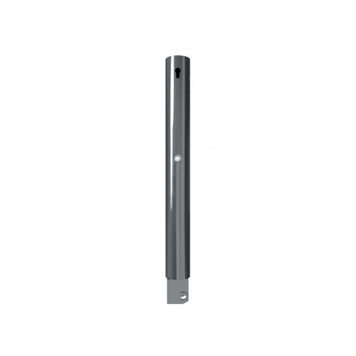 Absperr-Stilpfosten Ø 82 mm Serie 480 umlegbar mit Profilzylinderschloss für Dübelbefestigung Anthrazit RAL 7016