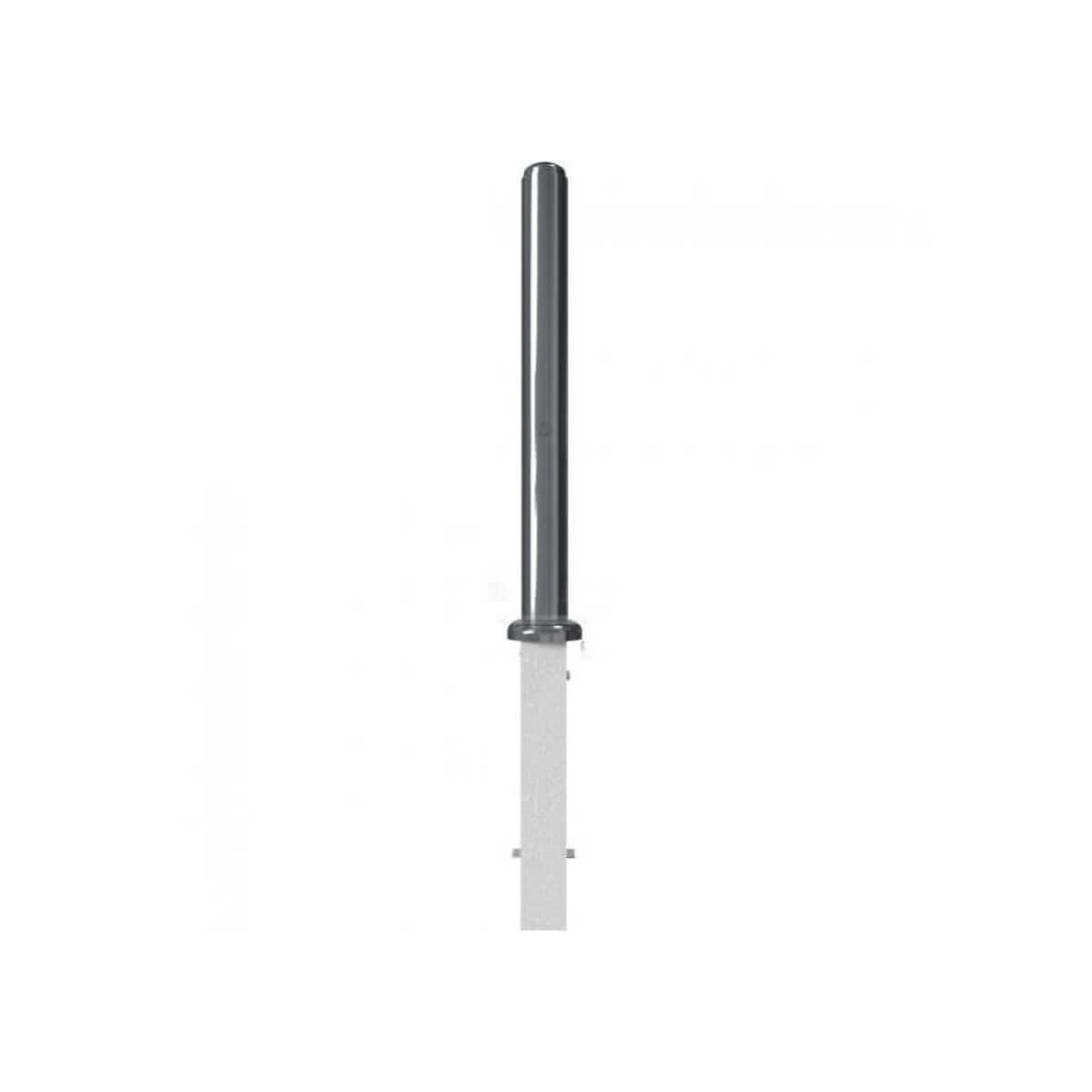 Absperr-Stilpfosten Ø 82 mm Serie 480 herausnehmbar mit Profilzylinderschloss Anthrazit RAL 7016