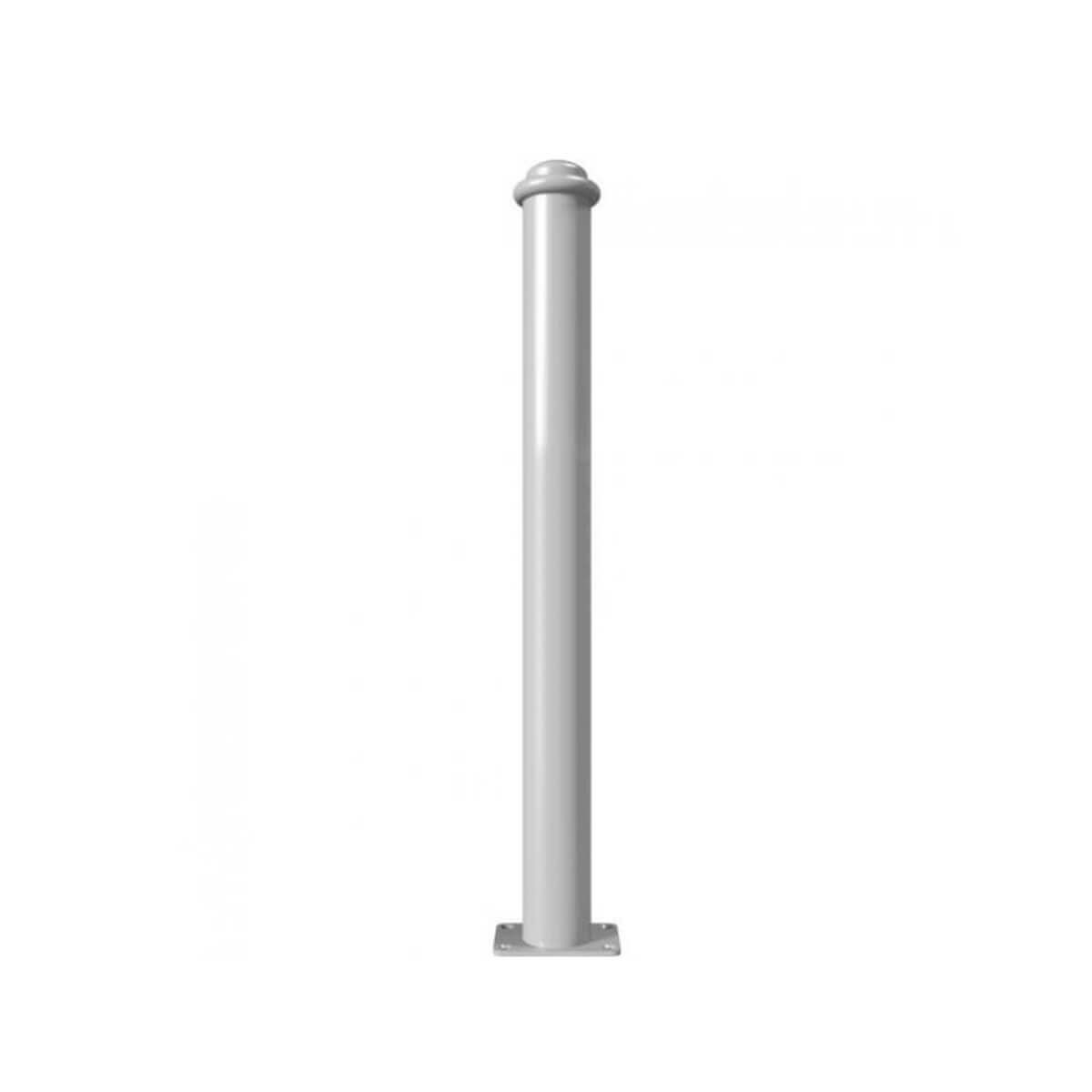 Absperr-Stilpfosten Ø 82 mm Serie 481 ortsfest für Dübelbefestigung Anthrazit RAL 7016