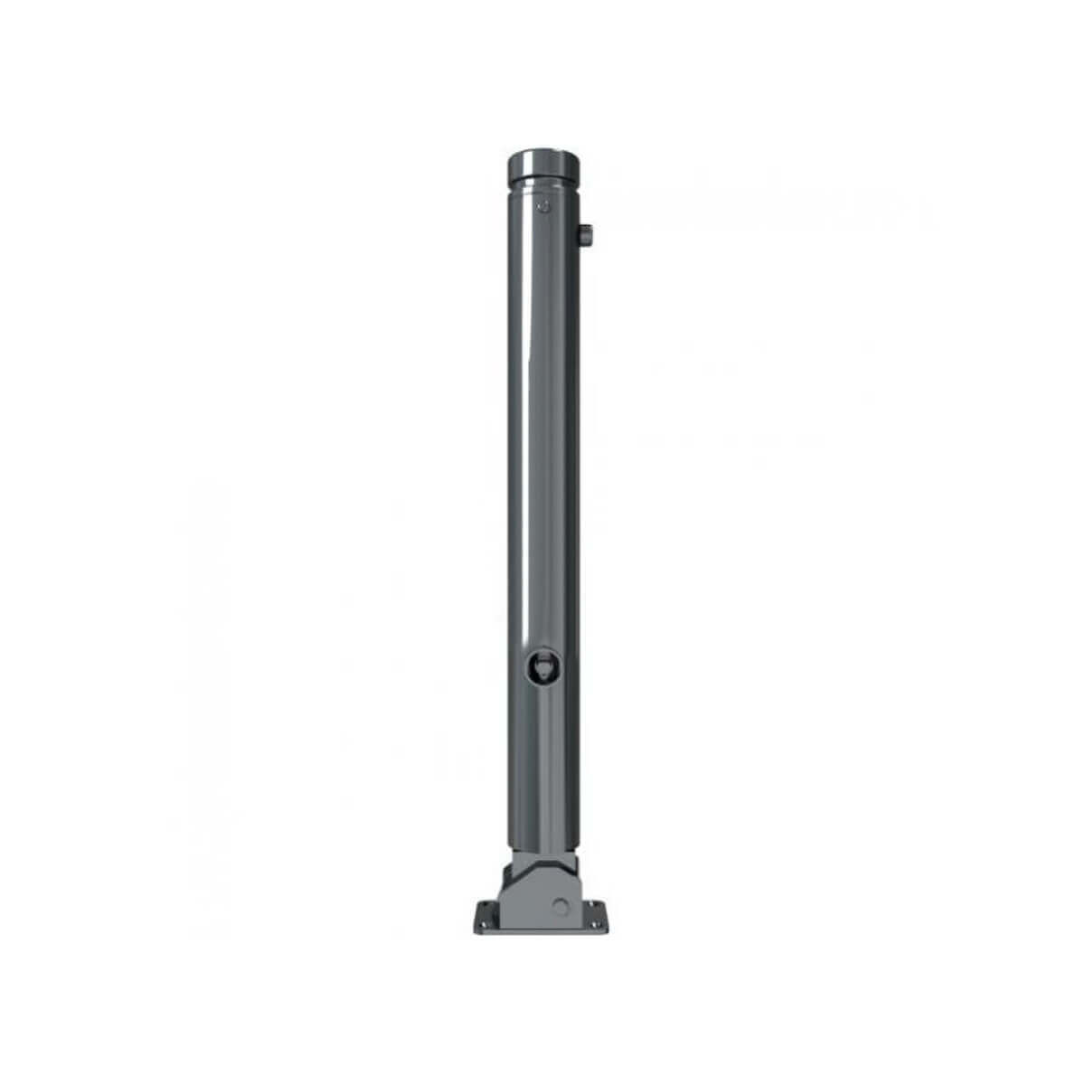Absperr-Stilpfosten Ø 82 mm Serie 482 umlegbar mit Dreikantverschluss für Dübelbefestigung