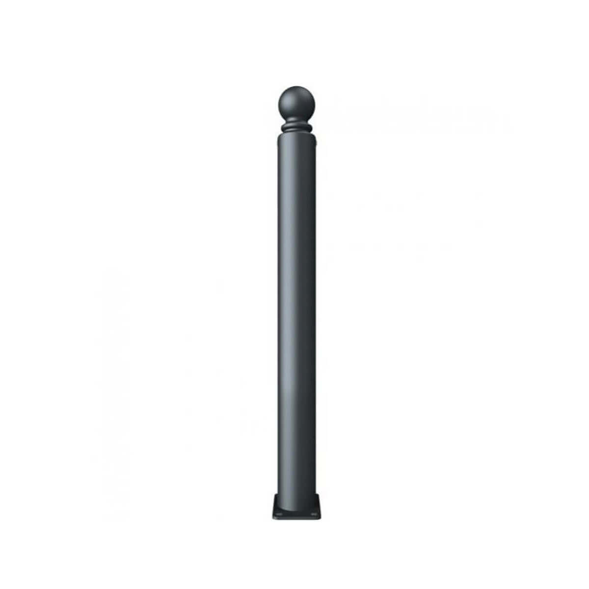 Absperr-Stilpfosten Ø 82 mm Serie 485 ortsfest für Dübelbefestigung