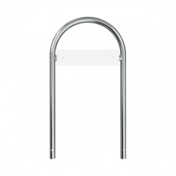 Rundbügel für Parkplatzbeschilderung Edelstahlrohr Ø 48 mm x 2,5 mm Überflur 800 mm